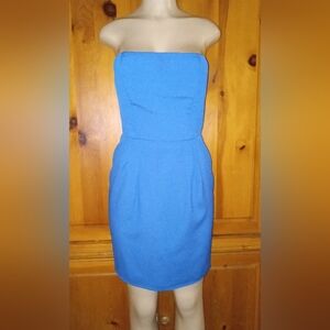 Naven Strapless Dress in Vibrant Blue Size 4